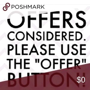 Please make an offer I can't refuse